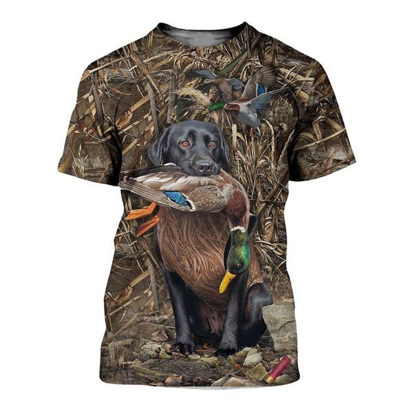 

summer camouflage jungle hunting duck clothing 3d print shirts hentai harajuku funny men clothing
