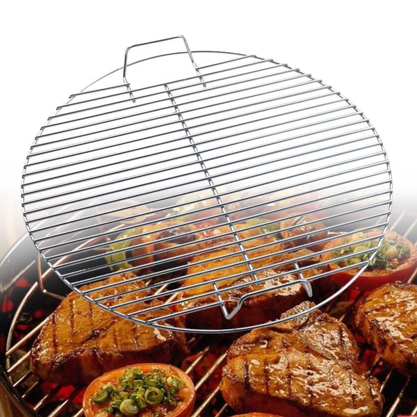 

kitchen stainless steel portable tool heavy duty round barbecue mesh cooking