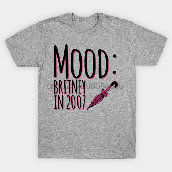 

мужчины тенниска с коротким рукавом бритни настроение бритни спирс t shirt один шеи женщин футболку