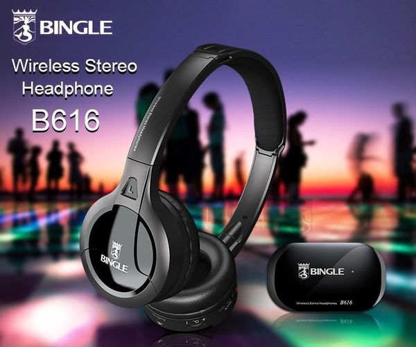 

cgjxsnew original bingle b616 headphones multifunction stereo wireless with microphone fm radio for mp3 pc tv smart phones audio bass headse