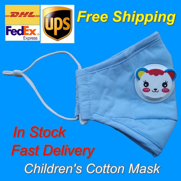 

mask cotton fedex dhl ups for shipping kids child chilldren with panda respirator valve include 1 mask & 1 pm2.5 filter1