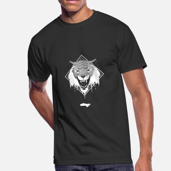 

tiger unique wild animal furious face head danger t shirt men designing short sleeve size s-3xl outfit sunlight comfortable shirt