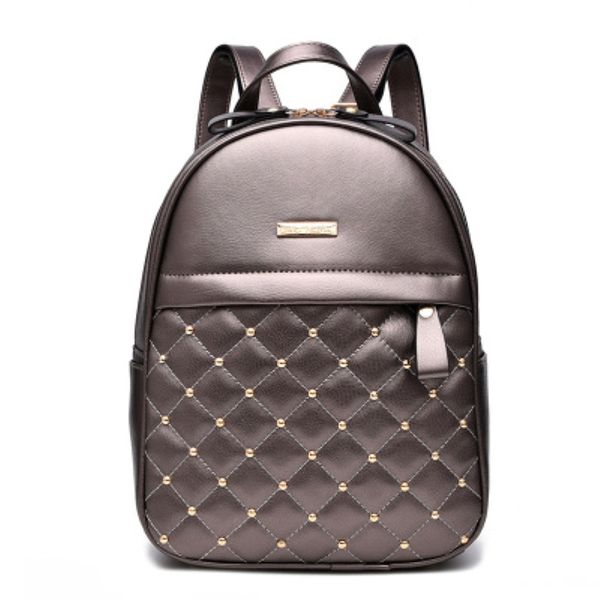 

huimeng women backpacks 2020 fashion causal school bags beaded shoulder bag pu leather backpacks female