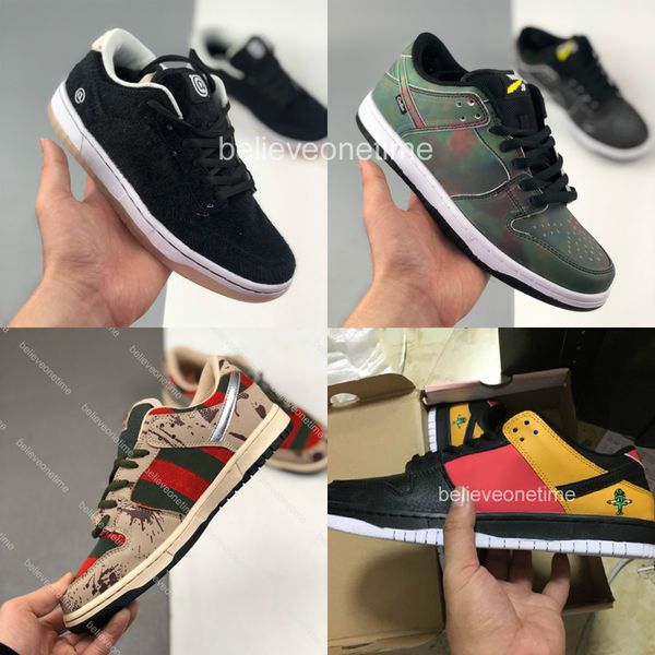 

dunk sb low x medicom toy be@rbrick men women running shoes roswell raygun civilist thermography designer trainer sneakers with box 36-45
