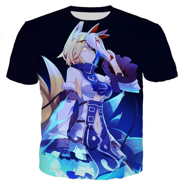 

new cool game azur lane 3d print shirts plus size harajuku horror men clothing