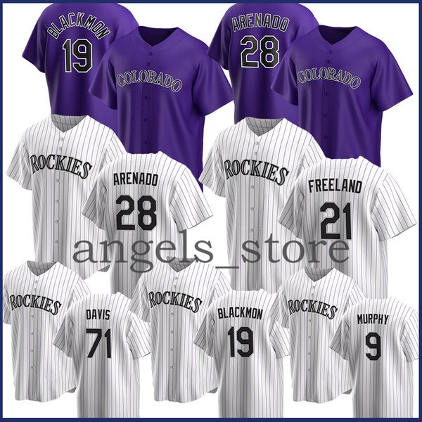 

colorado 2020 rockies 28 nolan arenado custom baseball jersey charlie blackmon trevor story kyle and tony wolters ryan mcmahon iannetta, Blue;black