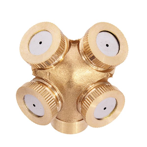 

4 hole brass spray nozzle garden sprinklers irrigation fitting