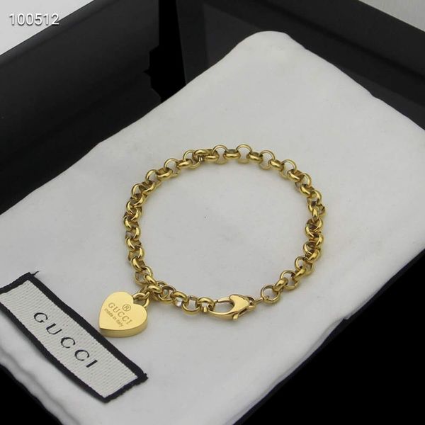 

designer classic fashion titanium steel bracelet, letter female bracelet, wholesale in original box0035, Golden;silver