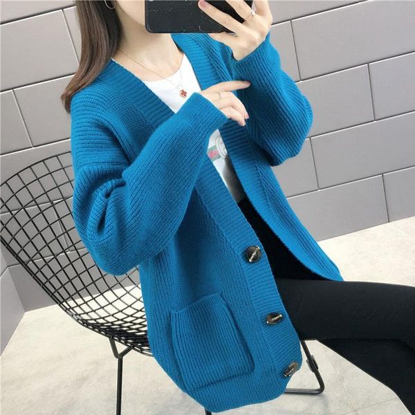 

2020 new sweater women's knitted cardigan women's coat, White