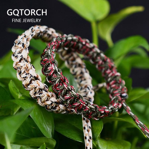

handmade braided rope bracelet strong survival paracord bracelet for fan camping outdoor living skills men and women, Red;blue