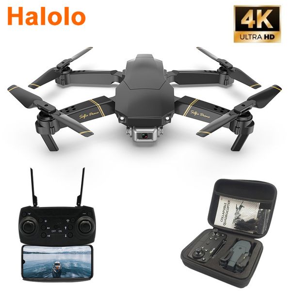 

halolo m65 rc drone with 4k hd camera fpv wifi altitude hold function selife dron folding quadcopter vs e58 sg106 m69 drones