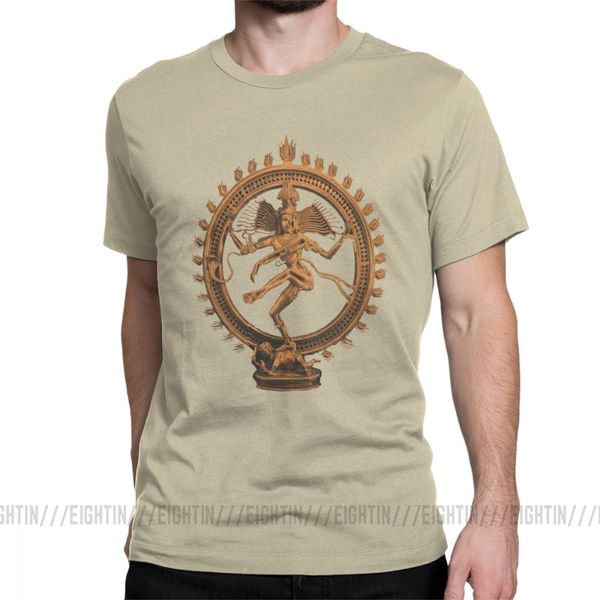 

men t shirts shiva funny short sleeved tee shirt round collar purified cotton white t-shirt