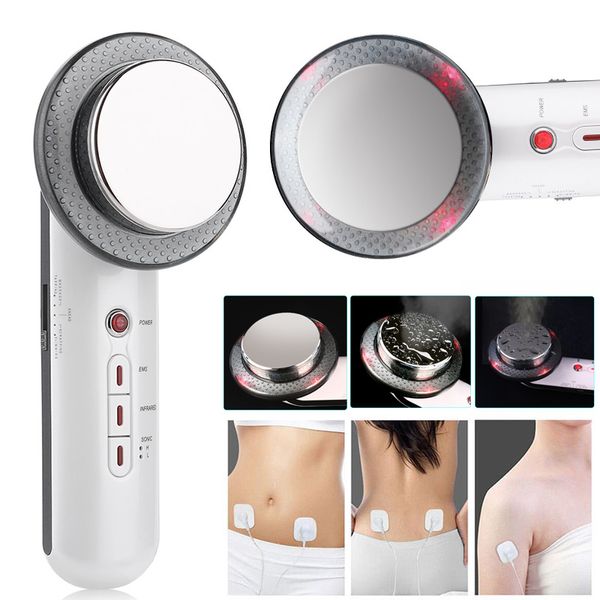 3 in 1 Hot EMS Body Slimming Massager Weight Loss Anti Cellulite Fat Burner Galvanic Infrared Ultrasound Cavitation