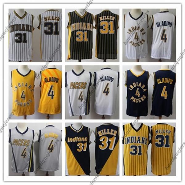 

ncaa men indiana pacers 4 victor oladipo 31 miller swingman jersey edition city basketball jerseys sports, Black;red