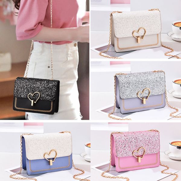 

2020 shoulder bags crossbody bags for women cute chain black handbag fashion women leather hand for ladies