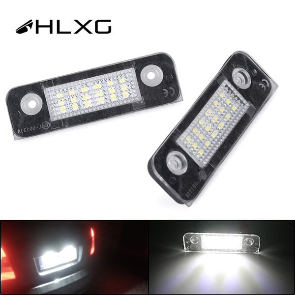 

hlxg 2pcs 18smd led автомобиля свет номерного знака 12v белый номерных лампы свет для fusion для mondeo / 2 fiesta