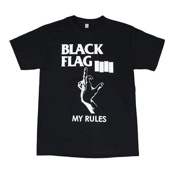 

2019 новый летний слим футболочку black flag мои правила мужская футболка черный