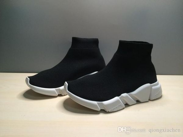 

chidren luxury kids sock shoes casual speed trainer sneakers speed trainer sock race running black shoes 25-35