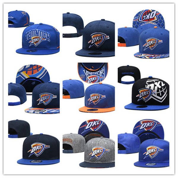 

mens womens thunder basketball snapback hats baseball football cap flat adjustable cap sports hat mix order 100%, Black