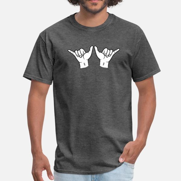 

2 hands shaka t shirt men custom cotton crew neck natural gift fashion spring cool shirt