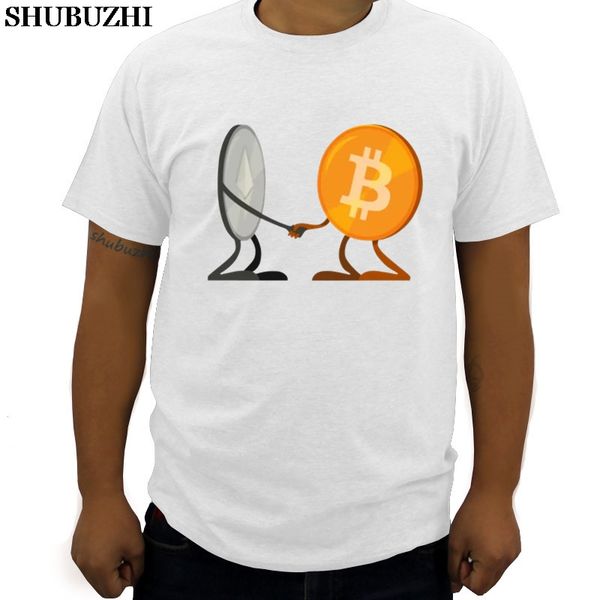 

ethereum and bitcoin men's t-shirt summer luxury shubuzhi brand t-shirt new men 3d tshirt euro size