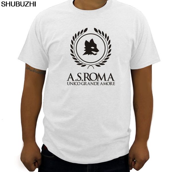 

men t-shirt italie associazione sportiva as roma fans serie a totti red wolf el shaarawy perotti t shirt cotton patter tee shirt