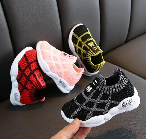 

children casual sport shoes kids boys sneakers spring autumn net mesh breathable girls running shoes for kids martin boots, Black