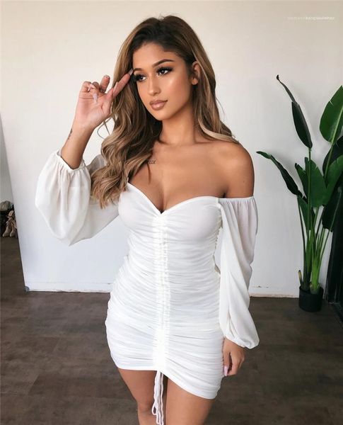 

sleeves v neck dress gauze solid color women clothes fashion womens designer bodycon dresses lantern, Black;gray