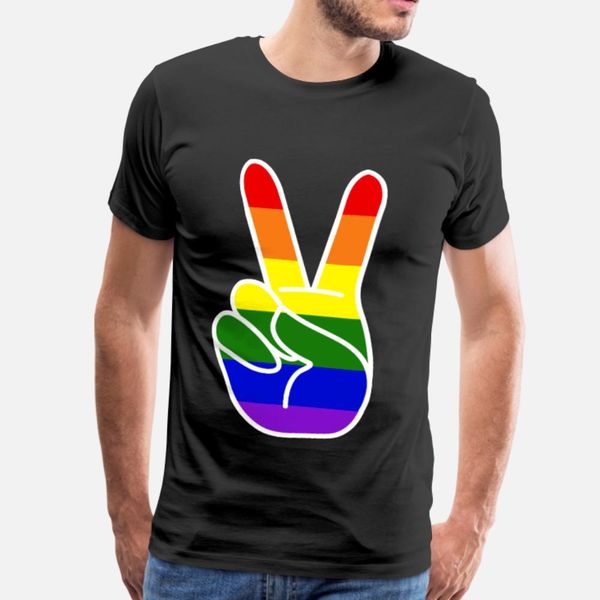 

peace pride t shirt men designer tee shirt plus size 3xl letters loose new style summer letters shirt