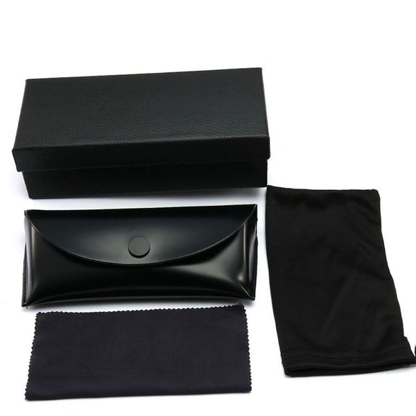 

new black sunglasses box leather material hard eyeglass cases vintage retro sun glasses case for women men 1set/4 pieces, Silver
