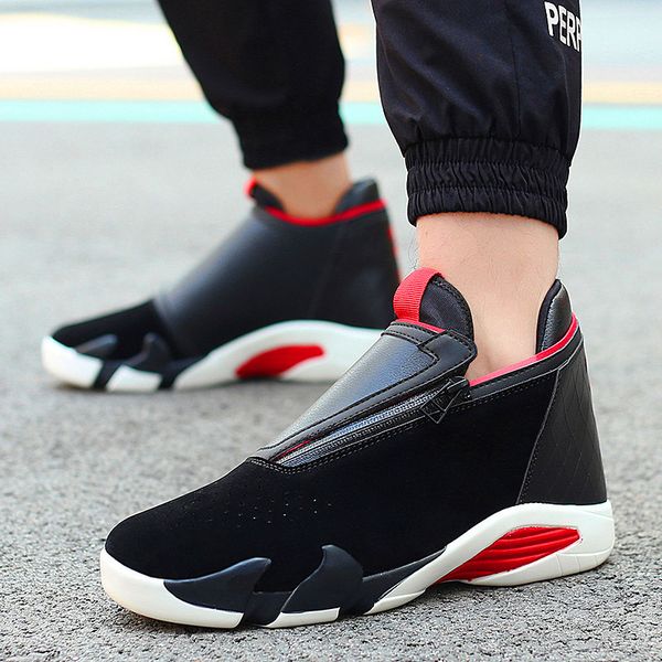 

дышащие спортивная мода случайной мужской модная обуви мужской повседневная обувь шнуровка lightweight vulcanized zapatillas de hombre, Black