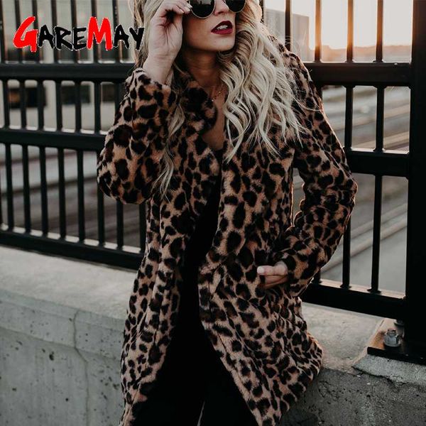 

autumn winter jacket women fur coat new bright coat warm thicken fluffy leopard jacket overcoat women imitation fur female, Black