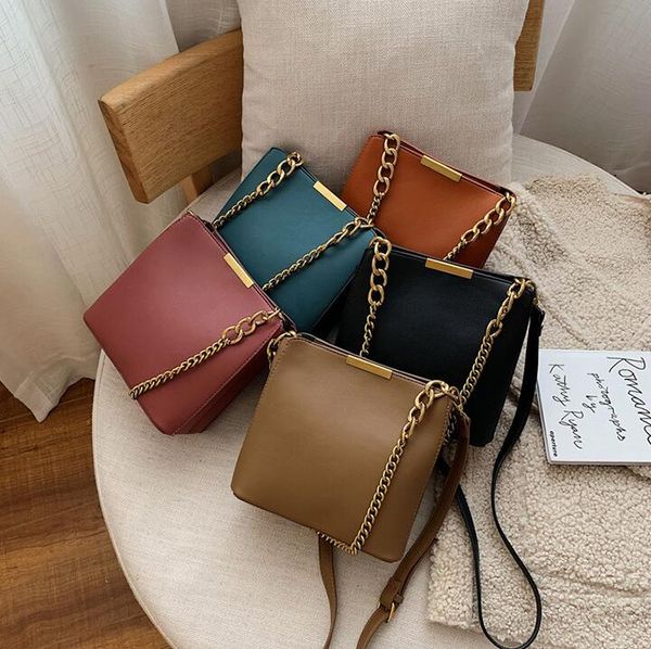 

fahion women handbags lady chain shoulder bags crossbody 2 shoulder strap women totes plain senior bag