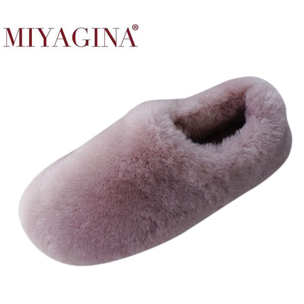

natural sheepskin fur slippers fashion winter women indoor slippers warm wool home lady casual house shoes, Black