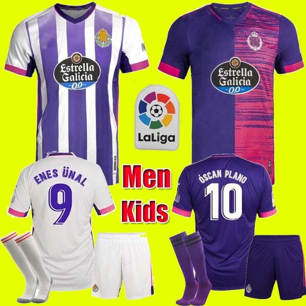 

men kids 2020 2021 real valladolid soccer jersey 20 21 fede s. r. alcaraz sergi guardiola plano camisetas de fÃºtbol football shirts, Black;yellow