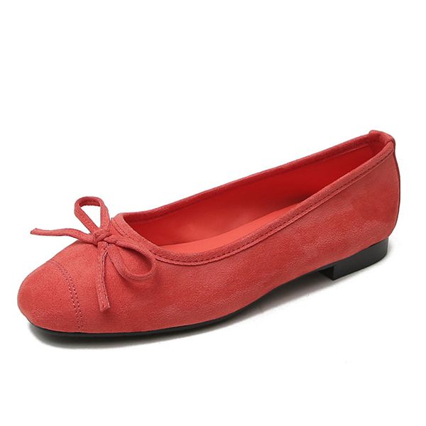 

fashion bow плоские туфли 34-43 большого размера обуви женщин сплошной цвет светло-рот женщины квадратная голова плюс размер, Black