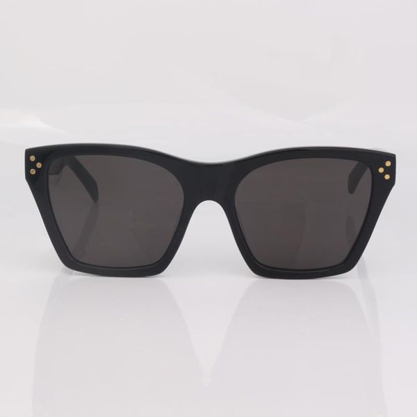 

stud detail black sunglasses women fashion square grey lens women sunglasses, White;black