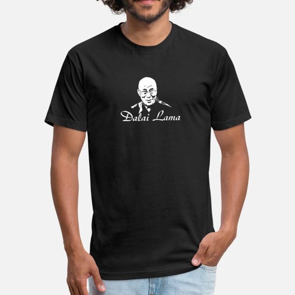 

dalai lama t shirt men designer cotton plus size 3xl slim interesting authentic spring family shirt