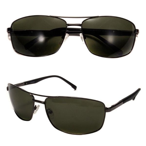 

polarized sunglasses men rectangle sun glasses for man driving eyewear size 65-16-138 uv400 polaroid case free, White;black