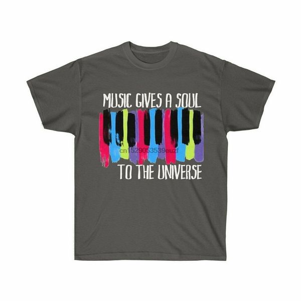 

music gives a soul to the universe keyboard piano men women t-shirt t tee shirt 2xl 3xl 4xl 5xl