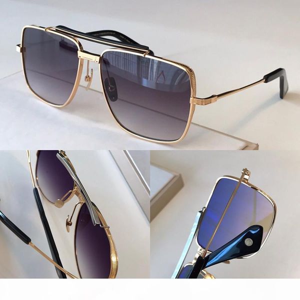 

new popular symeta sunglasses type403 men designer k gold retro square frame fashion avant-garde style uv 400 lens eyewear, White;black