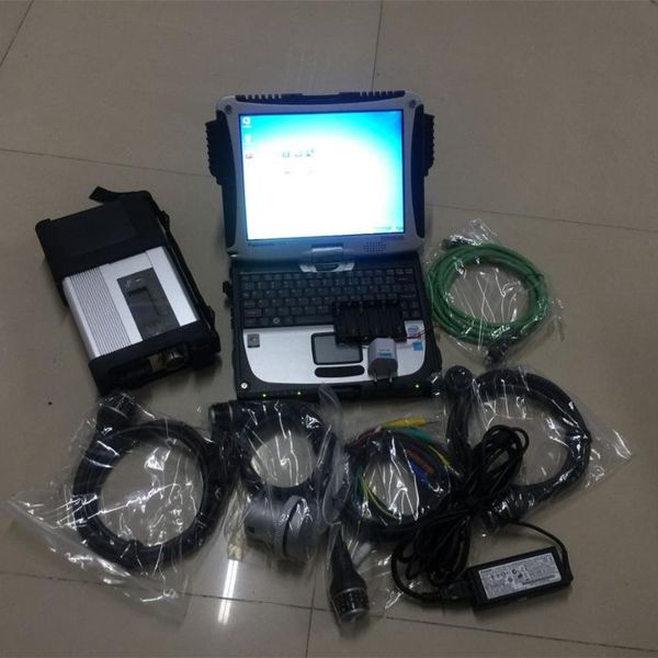 

selling mb star c5 sd connect with cf-19 lapprofessional universal auto diagnostic scanner with software hdd full set