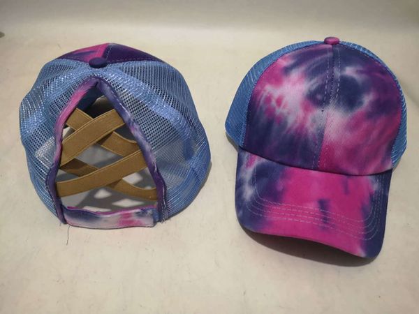 

tie protection hop caps cap trucker cross girls hip ponytail ooa8328 summer mesh criss hat snapback sun dye baseball hats bvwlh, White;black