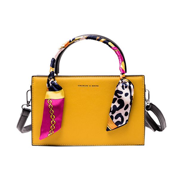 

bag women 2020 new fashion trend western style simple silk scarf small square bag shoulder diagonal handbag