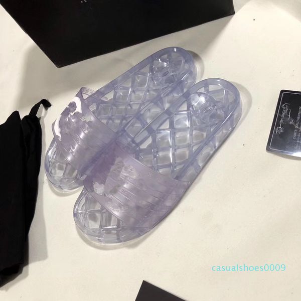 

men women sandals shoes transparent summer fashion wide heel flat slippers thick bottom sandals and slippers flip flops3 c09, Black