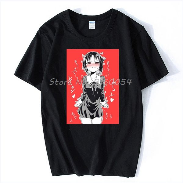 

anime kaguya-sama love is war tshirt casual harajuku men cotton t-shirt cartoon tee japanese hip hop t shirt