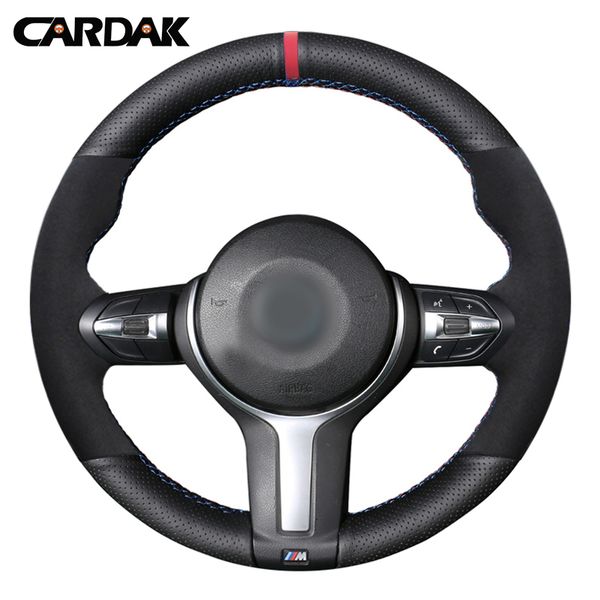 

cardak artificial leather suede steering wheel cover for f87 m2 f80 m3 f82 m4 m5 f12 f13 m6 f85 x5 m f86 x6 f33 f30 m sport