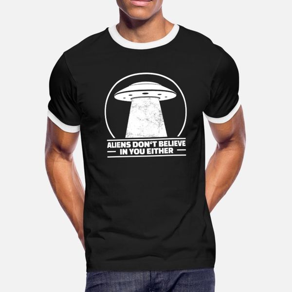 

funny alien gift alien saying outer space sci fi t shirt men printing 100% cotton round collar letters graphic humor spring autumn shirt