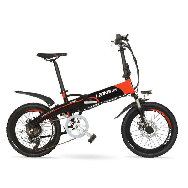 

g660 48v 10ah/14.5ah hidden battery 20 "foldable electric mountain bike, 500w / 240w engine, aluminium frame, suspension fork, Silver;blue