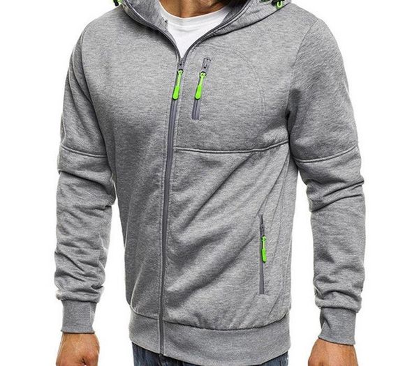 

warm hoodies jacket 2019 spring autumn zipper hooded sweatshirt male slim fit pocket coat plus size outwear moletom, Black;brown